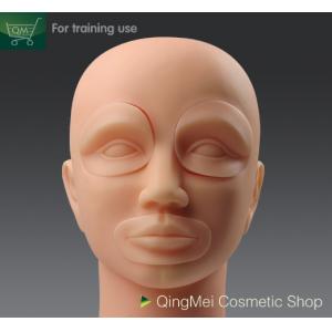 China practice makeup sheets supplier Reusable Permanent Makeup Practice Skin , Soft Makeup Mannequin Head