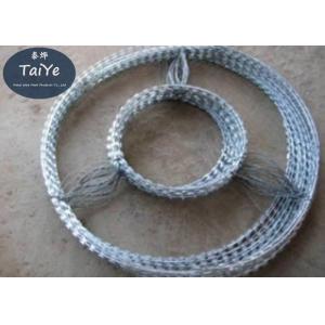 China Double Cross  Concertina Razor Barbed Wire Coils 1600 MPa High Tensile supplier