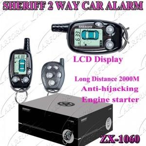 China Auto Accessories Electronics 2 Way Paging Car Alarm, Sheriff Russian Version.LCD remote supplier