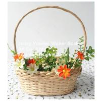 China 2016 wicker handle basket wicker flower basket wicker food basket on sale