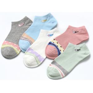 China Funky Teenage Ankle Length Socks Low Cut With Cotton + Polyester + Spandex Material supplier