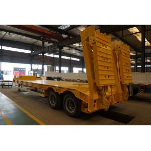 China Titan 2 axle 80 tons low loader trailer ,semi lowbed trailer for sale South Africa , Lowbed Trucks Vehicle supplier