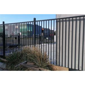 8FT Tall Tubular Steel Fencing Driveway Gates Wrought Iron Fence