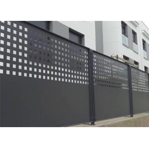 China Slip Resistance Architectural Perforated Metal Panels Aesthetic Appeal For Residential Perimeter Fence supplier