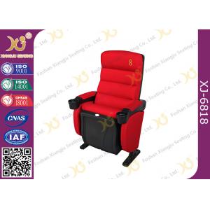 Commercial Plastic Theatre Room Chairs Theatre Style Seating With Cup Holder