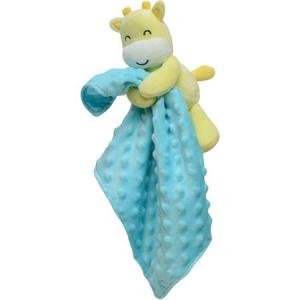 short plush with minky dot baby blanket wholesale