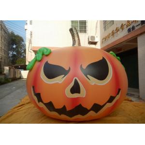 China Customized Halloween Inflatable Advertising Signs / Blow Up Pumpkin Decorations supplier