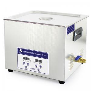 15L Heater Adjustable Benchtop Ultrasonic Cleaner , Paint Air brush Ultrasonic Cleaner Bath