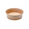 Ice Cream Brown Eco Friendly 9oz Kraft Paper Salad Bowl Salad Paper Bowl With