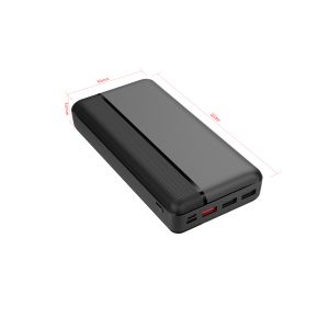 China USB Type C 22.5W Power Bank Black 30000mah Phone Charging Power Bank wholesale