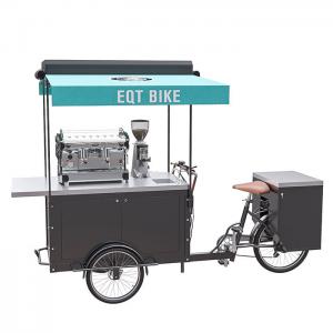 China User Friendly Stainless Steel Commercial Coffee Cart For Outdoor Business supplier