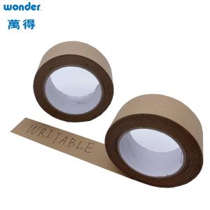 Gummed Brown Paper Packing Tape ,Writable Base Self Adhesive Paper Kraft Tape