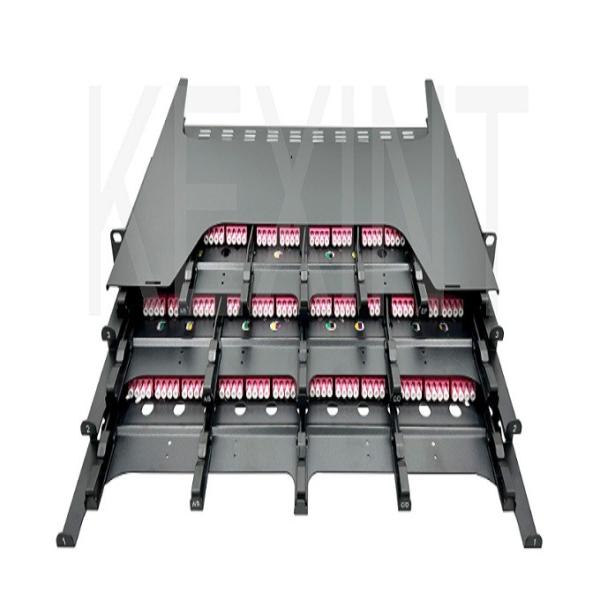 144大きいデータ コンピュータ部屋のための中心の高密度19のインチ1U ODFのパッチ盤