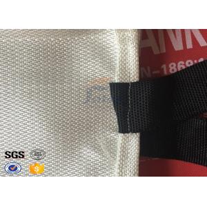 China Fire Resistant Fiberglass Fire Blanket FireProof Covers White / Brown supplier