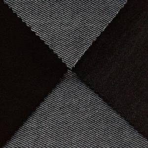 China black stretch terry knit fabric for denim jeans supplier