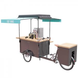 China Stainless Steel Mobile Vending Cart For Tea Drinks Coffee Vending supplier