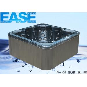 China Acrylic Square 3 seats + 2 lounges Outdoor Bathtubs with 1-speed, 3HP Jet Pump supplier