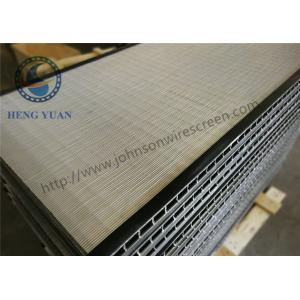 China SS 304 Grade Welded Wedge Wire Screen Sieve Plate For Coal Washer wholesale