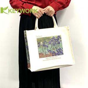 China Canvas Women Handbag Unbleached Grocery Tote Bag Simple Shopping Bag supplier