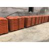 China SYDNEY temporary fence panels 210cm height x 240cm width With orange RAL2009 color temp fence block free standing fence wholesale