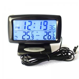 KS350 Car Electronic Clock Temperature Meter Auto Indoor And Outdoor Thermometer