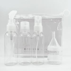 China Reusable Toiletry Bottle Set For Girls , Liquid Shampoo Bottle Travel Kit wholesale