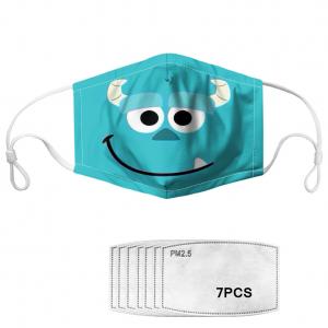 Cartoon Printed Activated Carbon Filter Face Mask