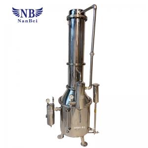 Electric Heating Tower Double SS 200L/H Water Distilling Apparatus