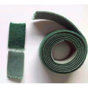 Green Velcro Hook And Loop Easy Tearable Polyester Nylon Mixed Adhesive Magic Tape