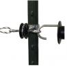 China Economical Double Hook T-Post Gate Anchor Insulator black for Electrc fence Contain insulated eye hooks for install wire wholesale