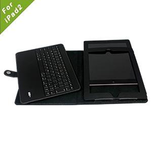 China Waterproof Durable Ipad 2 Leather Case with Bluetooth Keyboard supplier