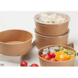 Paper Bowl With Lid For Take Away  hot soup paper bowl kraft paper bowl salad bowl lunch box