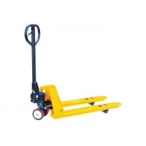 Portable Mini Hand Pallet Truck Light Service Weight 35kg Yellow Color