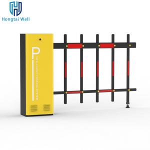 China Remote Control Double Fence Barrier Gate 4.5m Boom Length supplier