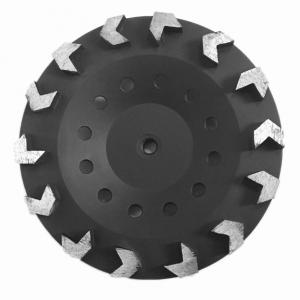 6 Seg 5 Diamond Grinding Wheels Arrow Shaped Concrete Polishing Wheel For Grinder