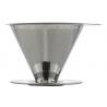 China Stainless Pour Over Coffee Dripper Reusable Manual Drip Brewer With Cone Filter wholesale