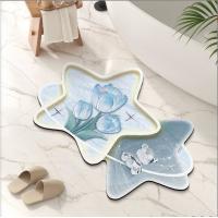 China Bathroom Waterproof Carpet Creative Tulip Series Pattern Carpets on sale