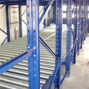 China Orange Mobile Gravity Feed Pallet Racking Conveyor Shelves 1500kg supplier