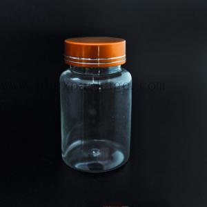 China 150ml 130ml top grade plastic Oral Solid Medicine & Health care bottle,metal cap supplier