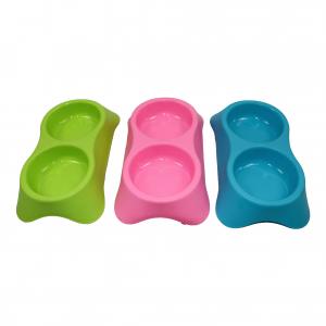 Elevated Cute Pet Bowls Double Travel Dog Cat Drinking Outdoor Indoor Self Dispensing Water Bowl