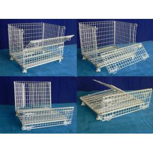 China Storage containers collapsible welded galvanized wire mesh storage container supplier