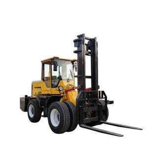 China 6000kg Hydraulic 98kw Compact Rough Terrain Forklift Manufacturers supplier