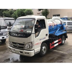 Small 3cbm Sewer Vacuum Suction Truck Forland 3 Ton Water Jet Sewer Cleaning Truck