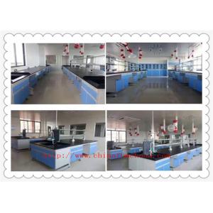 China Resistance To Chemical Wood Lab Furniture 3000 mm Length  Blue  Color supplier