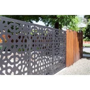 China Villa Garden Decoration Powder Coated Laser Cut Screen Aluminum Garden Fence Panels supplier