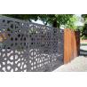 Villa Garden Decoration Powder Coated Laser Cut Screen Aluminum Garden Fence