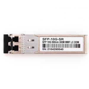 China 850nm SFP Optical Transceiver 10G Duplex LC Connector Transmission Distance 300M supplier