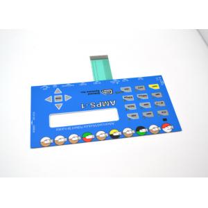 China Push Button Membrane Switch Panel With LCD Clear Window No Embossing supplier