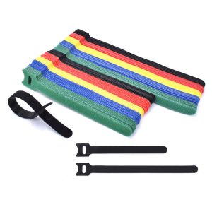 China T Shaped Cat Head Cable Management Straps 10mm 70% Polyester 30% Nylon Household wholesale