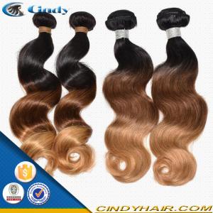 China ombre unprocessed virgin malaysian hair weft remy human hair weaves wholesale distributors on sale 